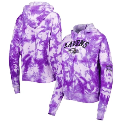 Shop New Era Purple Baltimore Ravens Cloud Dye Fleece Pullover Hoodie