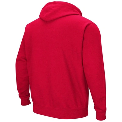 Shop Colosseum Red Marist Red Foxes Arch & Logo 3.0 Pullover Hoodie