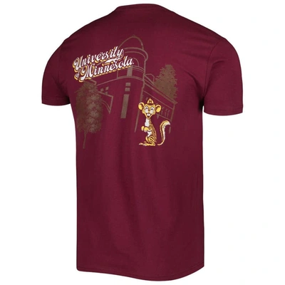 Shop Image One Maroon Minnesota Golden Gophers Vault Premium T-shirt