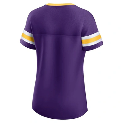 Shop Fanatics Branded Purple Minnesota Vikings Original State Lace-up T-shirt