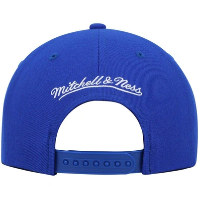 Shop Mitchell & Ness Blue Washington Bullets Hardwood Classics Team Ground 2.0 Snapback Hat