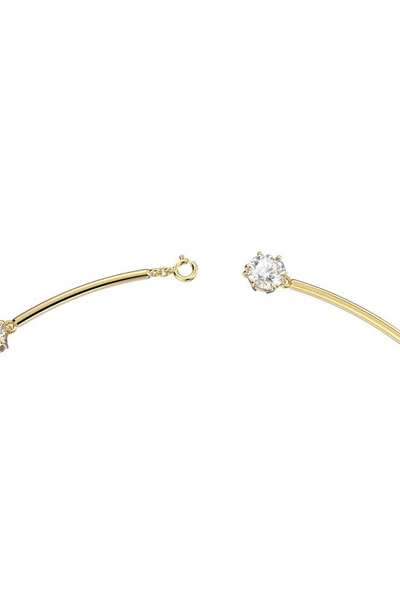 Swarovski Constella  Crystal Goldplated Necklace In White