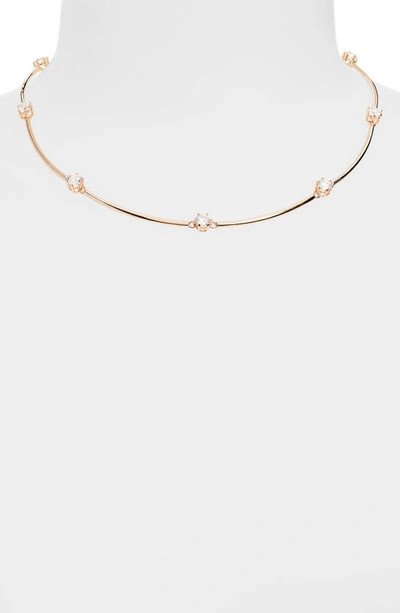 Shop Swarovski Constella Necklace In Rose Gold
