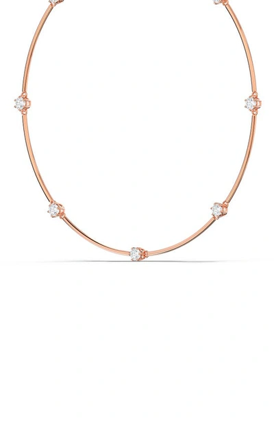Shop Swarovski Constella Necklace In Rose Gold