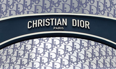 Shop Dior 'club V1u Visor In Matte Blue / Blu Mirror