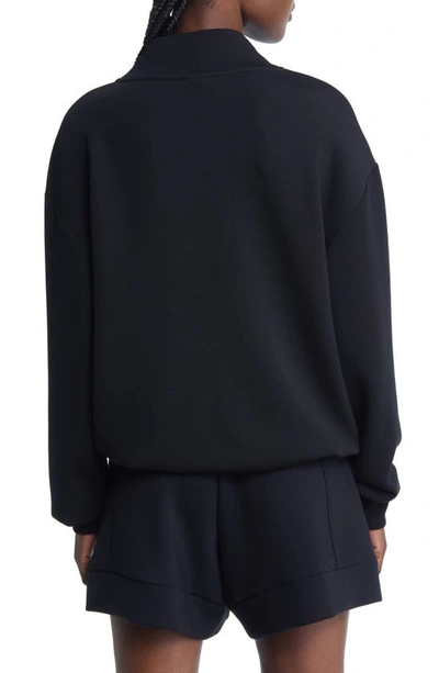 Varley Betsy Funnel Neck Sweatshirt In Black