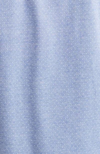 34 Heritage Star Dot Print Cotton Button-up Shirt In Indigo