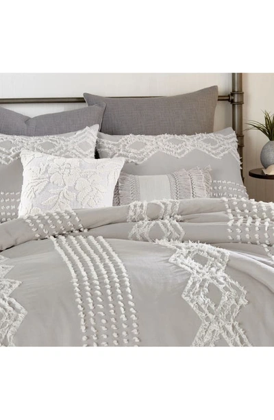 Shop Peri Home Cut Geo Comforter & Sham Set In Grey