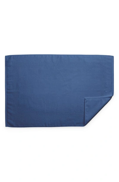 Shop Matouk Lotus Bath Mat In Indigo