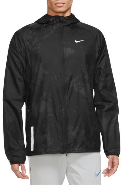 Nike Repel Run Division Mesh-panelled Ripstop Jacket In Black/reflective  Silver | ModeSens