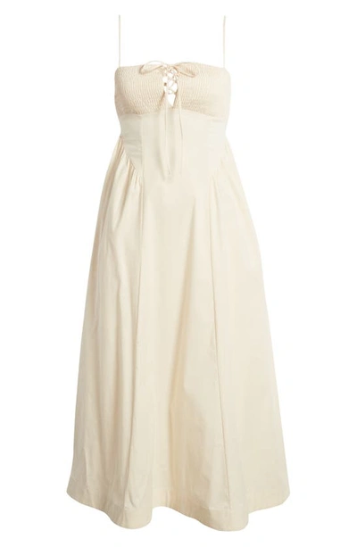 Shop Free People Free-est Fifi Smocked Dress In Ivory