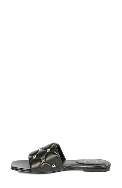 Shop Saint G Ludovica Studded Slide Sandal In Black