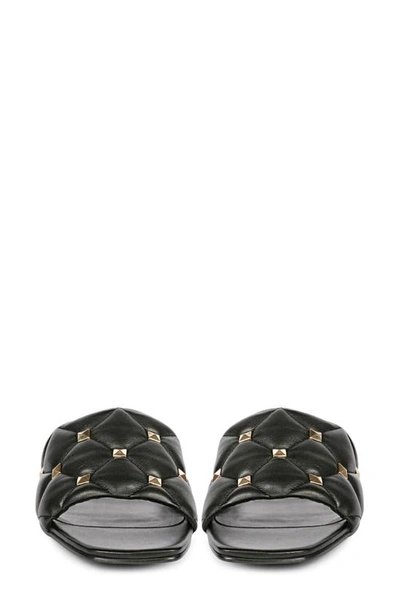 Shop Saint G Ludovica Studded Slide Sandal In Black