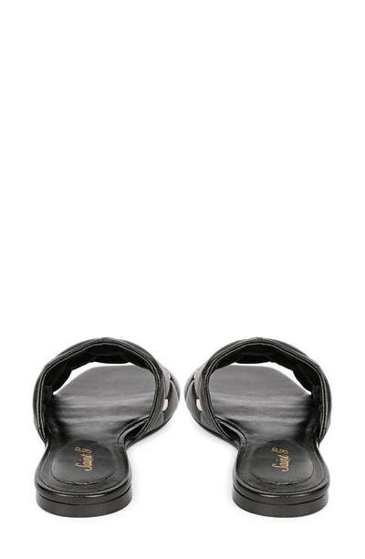 Saint G Ludovica Studded Slide Sandal In Black