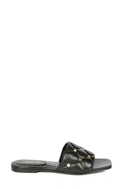 Saint G Ludovica Studded Slide Sandal In Black