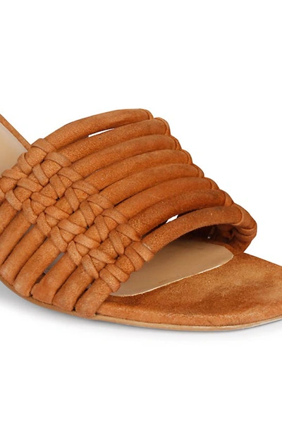 Shop Saint G Bethany Block Heel Slide Sandal In Brown