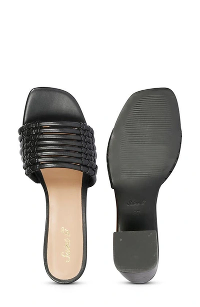 Shop Saint G Bethany Block Heel Slide Sandal In Black