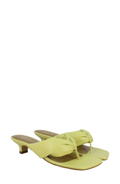 Shop Saint G Amorina Leather Sandal In Yellow