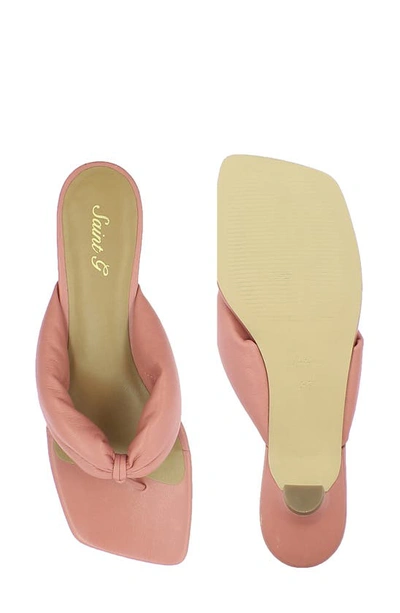 Shop Saint G Amorina Leather Sandal In Pink