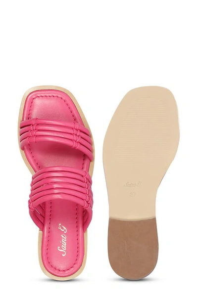 Shop Saint G Zoya Slide Sandal In Hot Pink