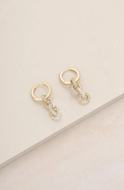 Shop Ettika Pavé Drop Earrings In Gold