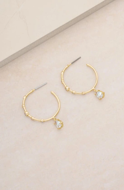 Shop Ettika Delicate Hoop Earrings In Gold