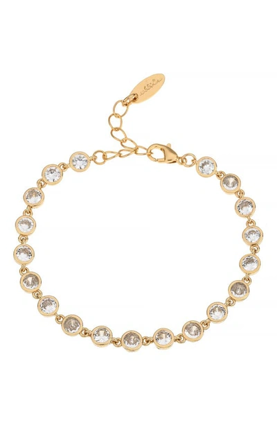 Ettika Everyday Cubic Zirconia Link Bracelet In Gold