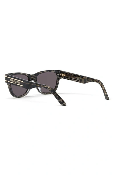 Shop Dior 'signature S6u 54mm Rectangular Sunglasses In Grey/ Other / Smoke