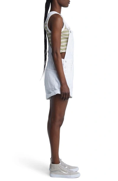 Free People Ziggy Shortalls In Optic White