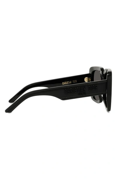 Shop Dior Wil S3u 55mm Square Sunglasses In Black/ Grey