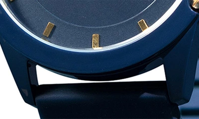 Spgbk Watches Unisex Smith Blue Silicone Strap Watch 44mm In Navy