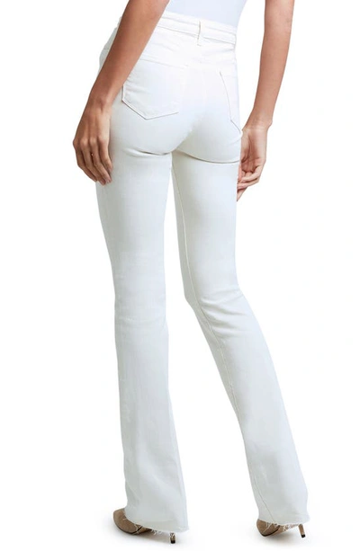 Shop L Agence Ruth High Rise Straight Leg Jeans In Vintage White