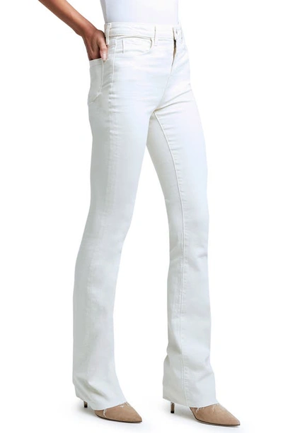 Shop L Agence Ruth High Rise Straight Leg Jeans In Vintage White