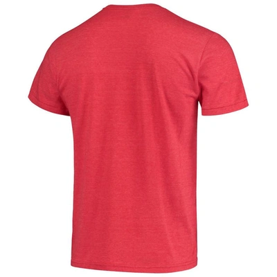 Shop Homage Kawhi Leonard Red La Clippers Caricature Tri-blend T-shirt