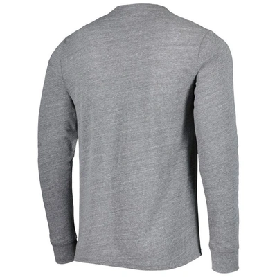 Shop Homage Gray Green Bay Packers Hyper Local Tri-blend Long Sleeve T-shirt