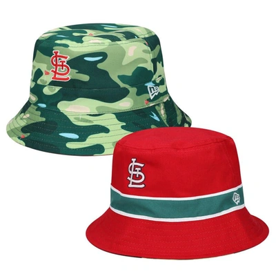 Vintage St. Louis Cardinals Red Roll-Up YR Bucket Hat MLB Baseball