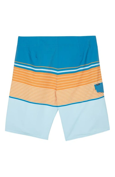 Shop O'neill Lennox Stripe Board Shorts In Bay Blue