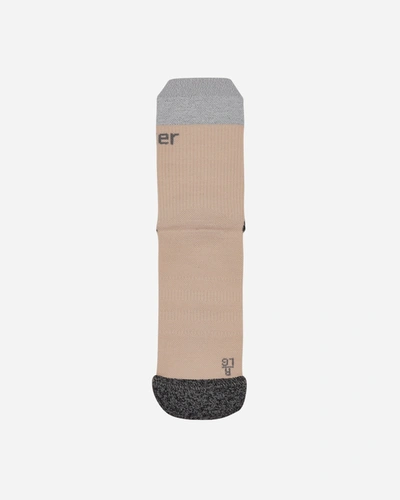 Shop Adidas Originals Terrex X And Wander Cold.rdy Wool Crew Socks Taupe In Grey