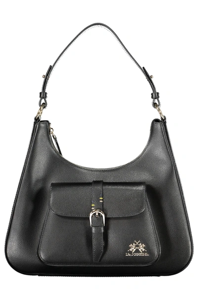 La Martina Black Leather Women's Handbag
