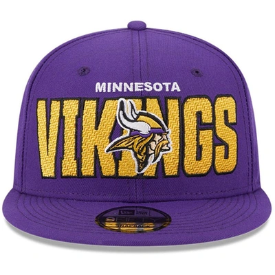 New Era Purple Minnesota Vikings 2023 Nfl Draft 9fifty Snapback