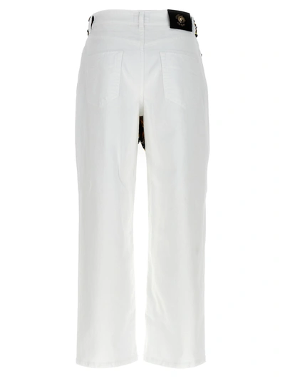 Shop Versace Jeans Couture Barocco Jeans White
