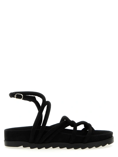 Shop Chiara Ferragni Brand Cable Sandals Black