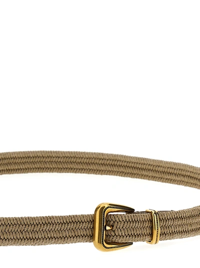 Shop Brunello Cucinelli Cord Belt Belts Beige