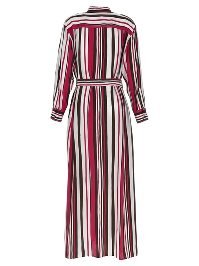 Shop Kiton Striped Shirt Dress Dresses Multicolor