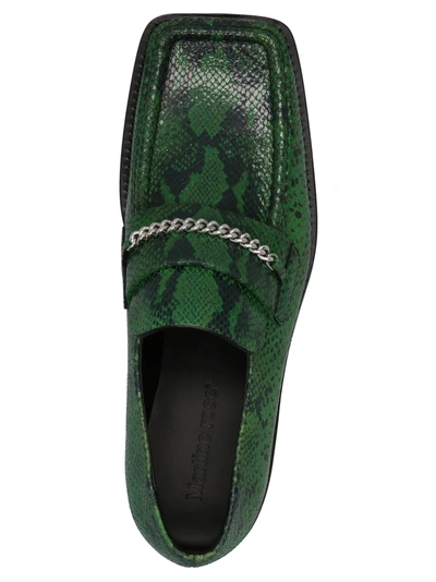 Shop Martine Rose 'square Toe' Loafers In Green