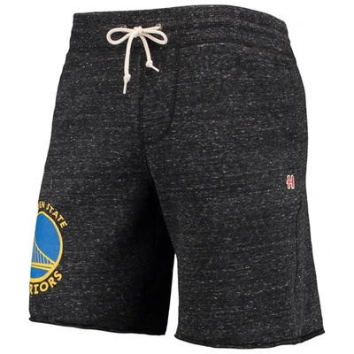 Shop Homage Charcoal Golden State Warriors Primary Logo Tri-blend Sweat Shorts
