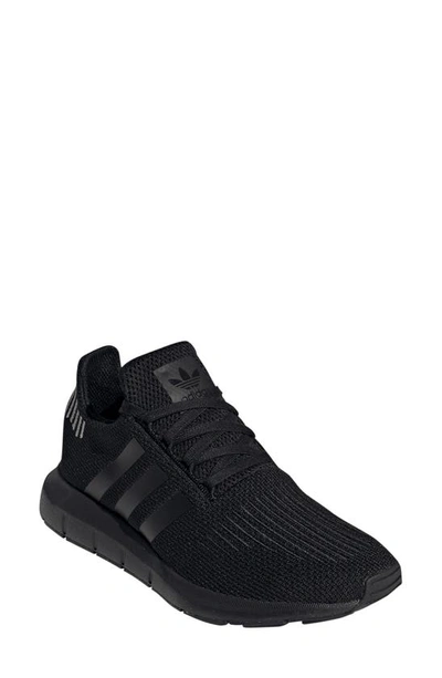 Shop Adidas Originals Gender Inclusive Swift Run Sneaker In Core Black/core Black