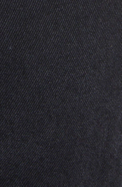 Shop Isabel Marant Costas Cotton Denim Dress In Black