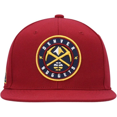 Mitchell & Ness Men's  Red Denver Nuggets Side Core 2.0 Snapback Hat In Red