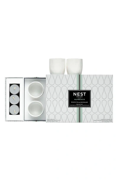 Nest New York White Tea And Rosemary Alfresco Tealights Set